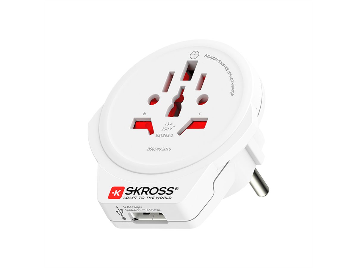 Skross World to Europe USB