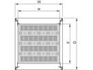 SCHROFF Novastar 19" étagère, fixe, 1 U 600W 1000D