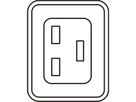 Bâti de prises SCHROFF, IEC C19, 16 A, fiche IEC 60309, 12x IEC C19