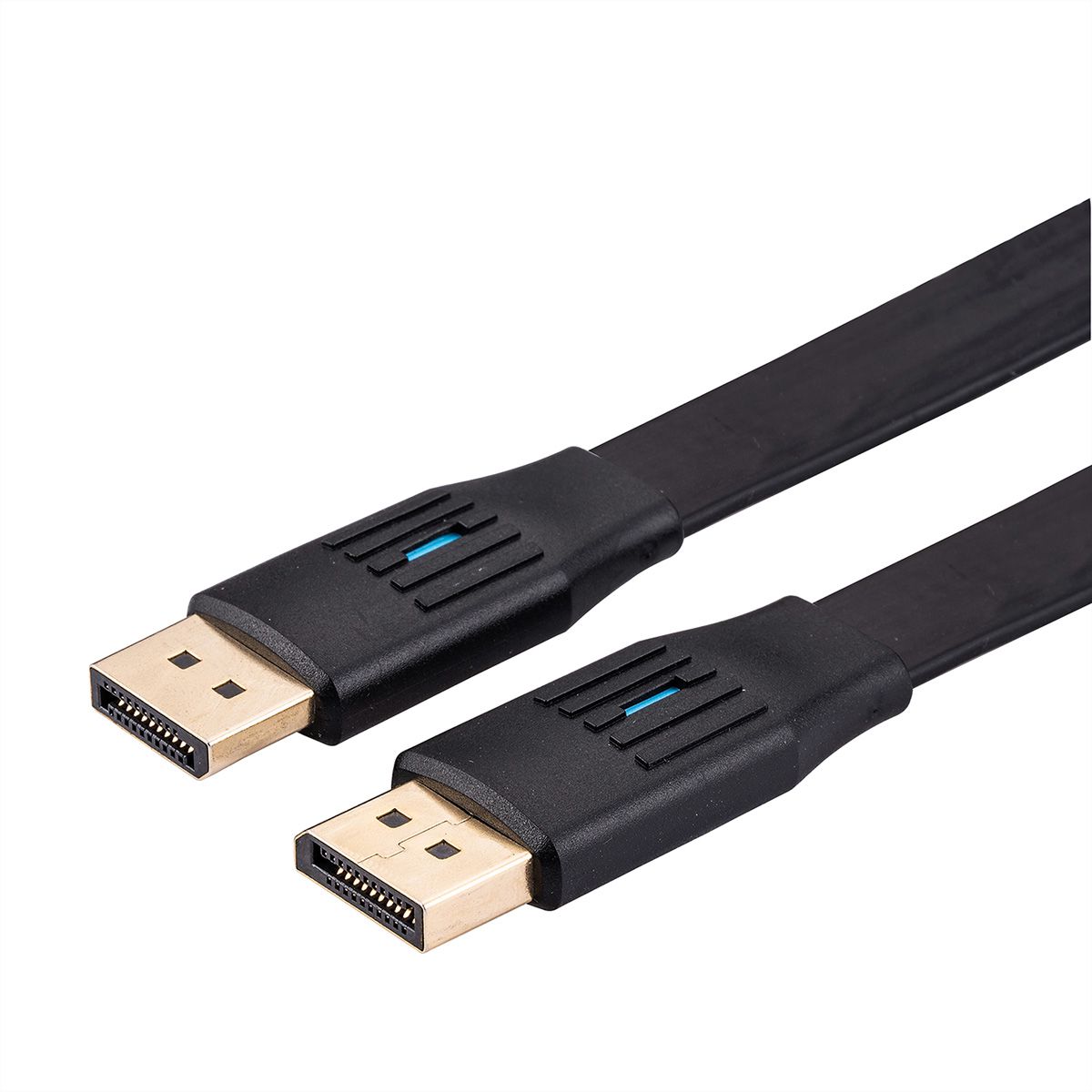 VALUE DisplayPort Kabel, v1.4, flach, DP ST/ST, schwarz, 5 m