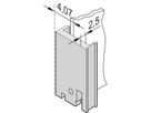 SCHROFF Frontplatte, U-Profil, schirmbar - FRONTPROFIL 3HE 8TE IEL