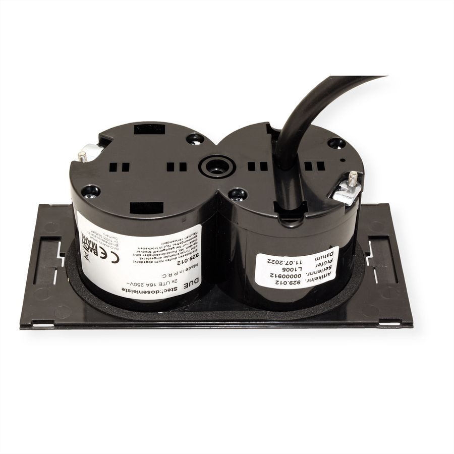 BACHMANN DUE 2xUTE , incl. Anschlukabel GST18, schwarz, 0,2 m
