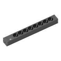 BACHMANN CONNECT LINE 8x contact de protection, Acier inoxydable Emballé dans un polysachet