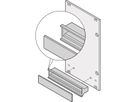 SCHROFF Griff in Trapezform, grau (ohne Aushebefunktion) - KUNSTSTOFFGRIFF 42TE GRAU