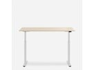 WRK21 Schreibtisch Smart 100 x 60 cm, Höhenverstellbar, Mandal Ahorn / Weiss