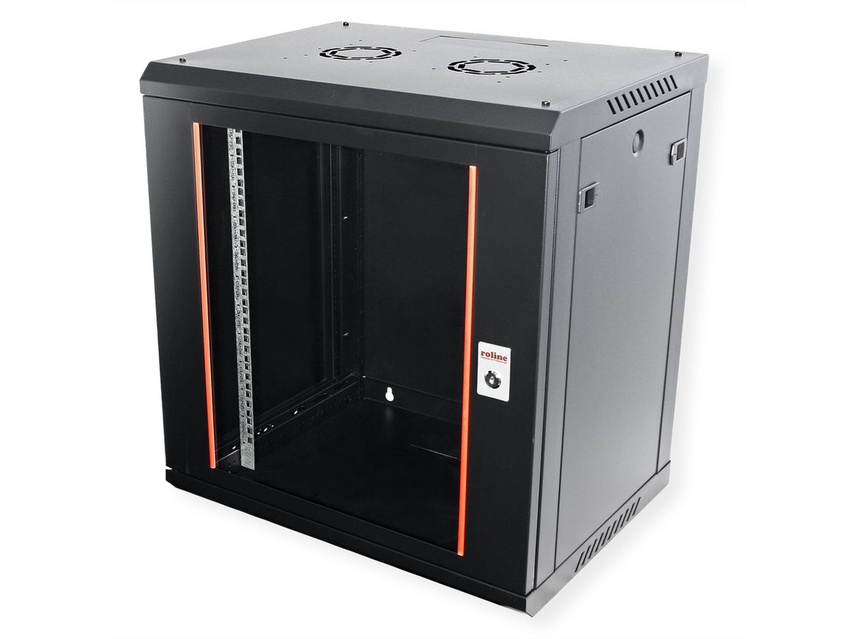 ROLINE 19-Zoll Wandgehäuse Basic Plus 12HE, 600x450 BxT schwarz