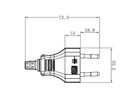 BACHMANN Connecteur Euro plat noir