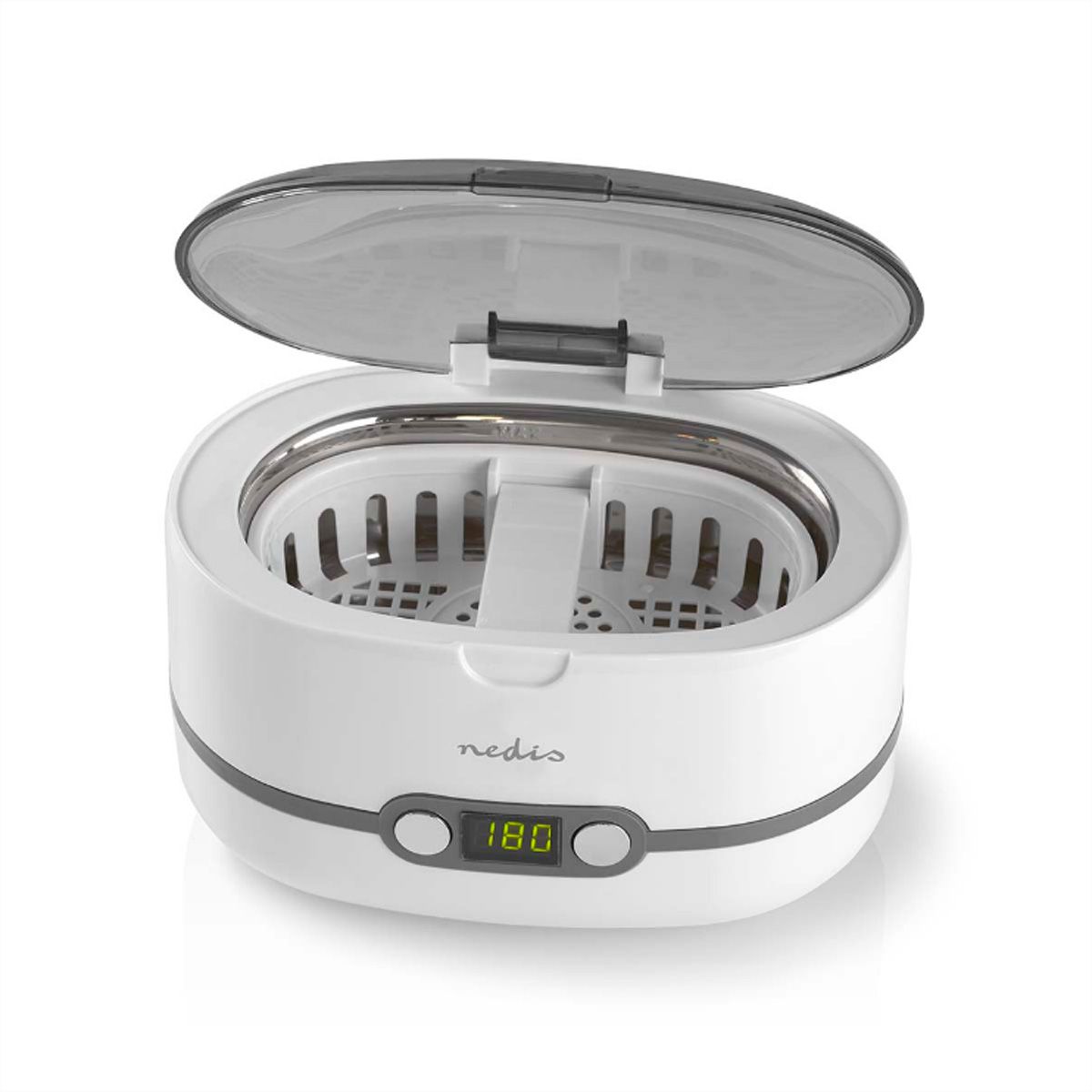 Nedis Ultraschallschmuckreiniger, 230V, 50Hz, weiss
