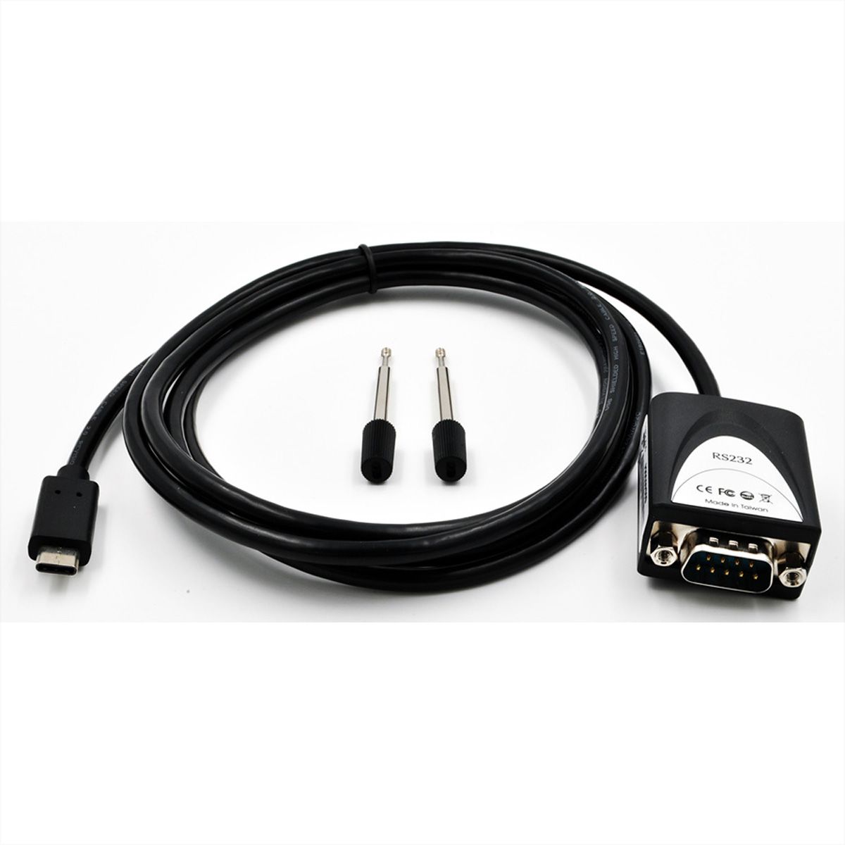 EXSYS EX-2311-2 USB 2.0 C - mâle vers 1x série RS-232, LED