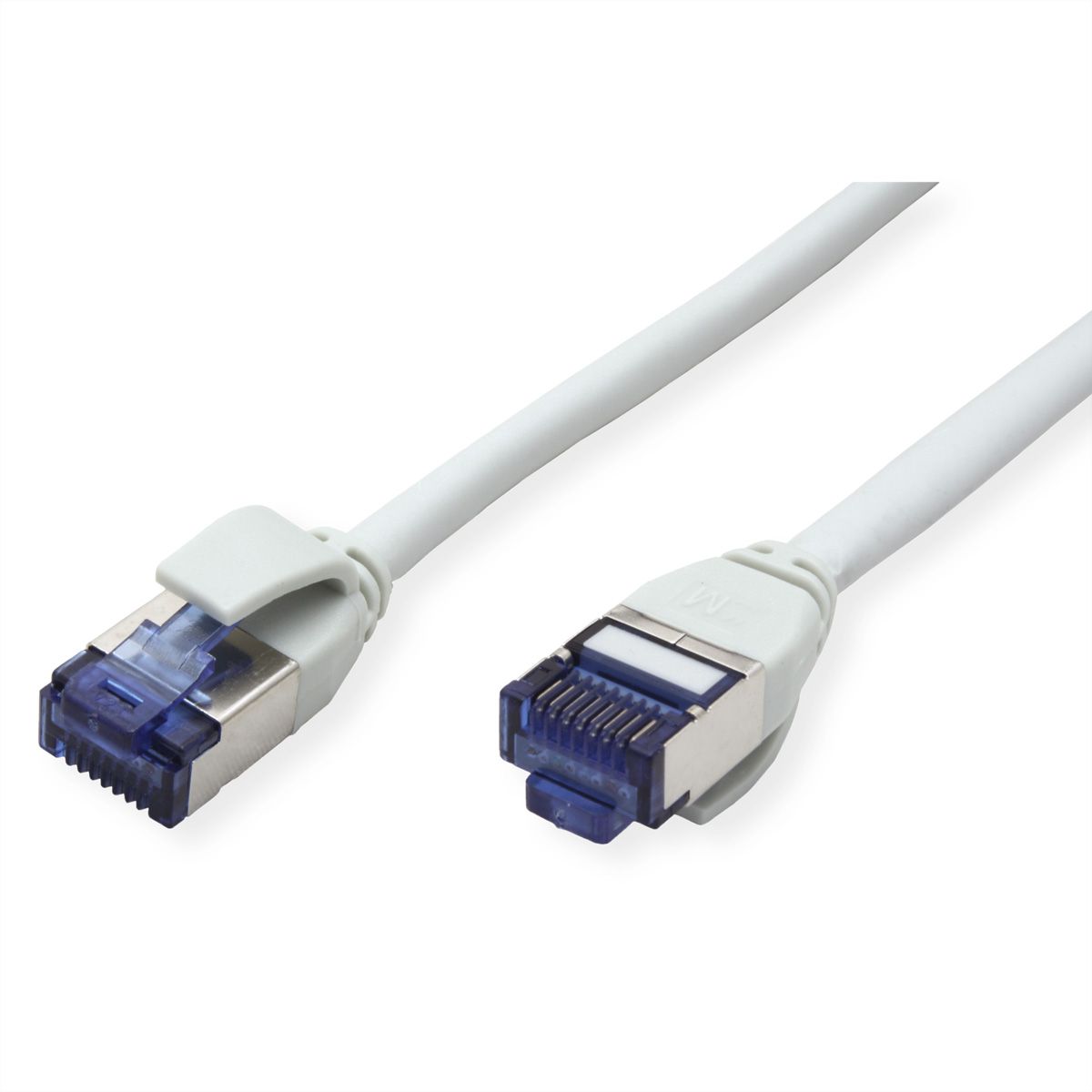 ROLINE Cordon Cat.6A (Classe EA) S/FTP (PiMF), LSOH, PoE , gris, 3 m