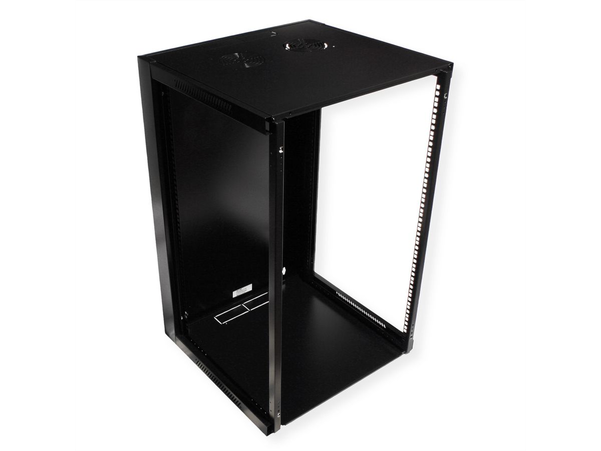 VALUE Wandgehäuse 18 HE (HxBxT) 901x570x600mm, Bausatz, schwarz