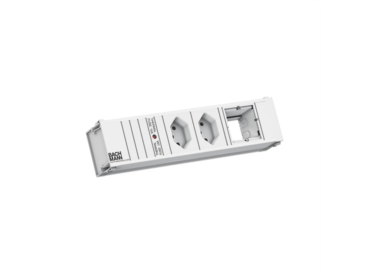 BACHMANN CONI 2xCH 0° 1xCM 0,2m GST18 RAL9010