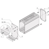 SCHROFF Kit de montage pour 5 unités enfichables de type cadre