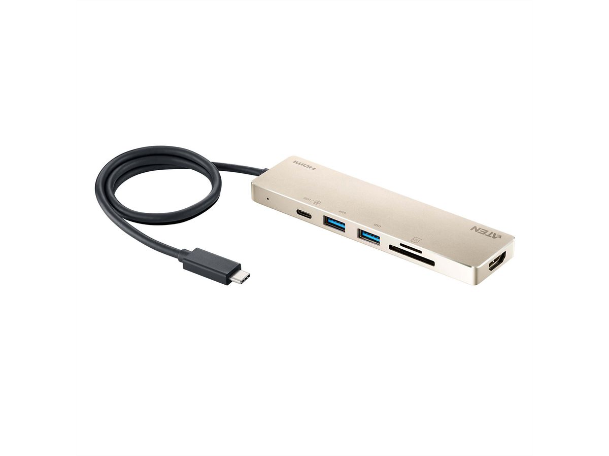 ATEN UH3239 Mini station d’accueil multiport USB-C avec transfert de puissance