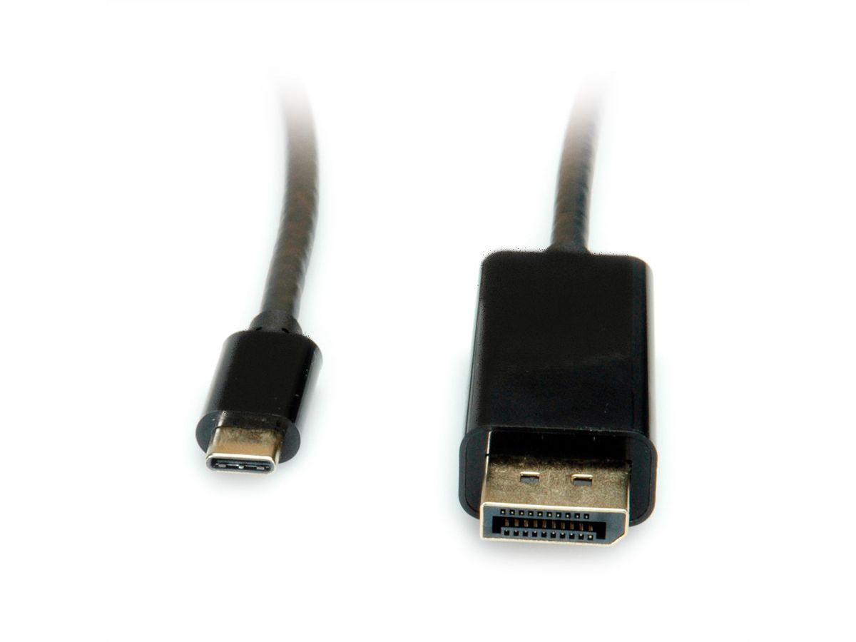 VALUE USB Typ C - DisplayPort Adapterkabel, v1.2, ST/ST, 1 m