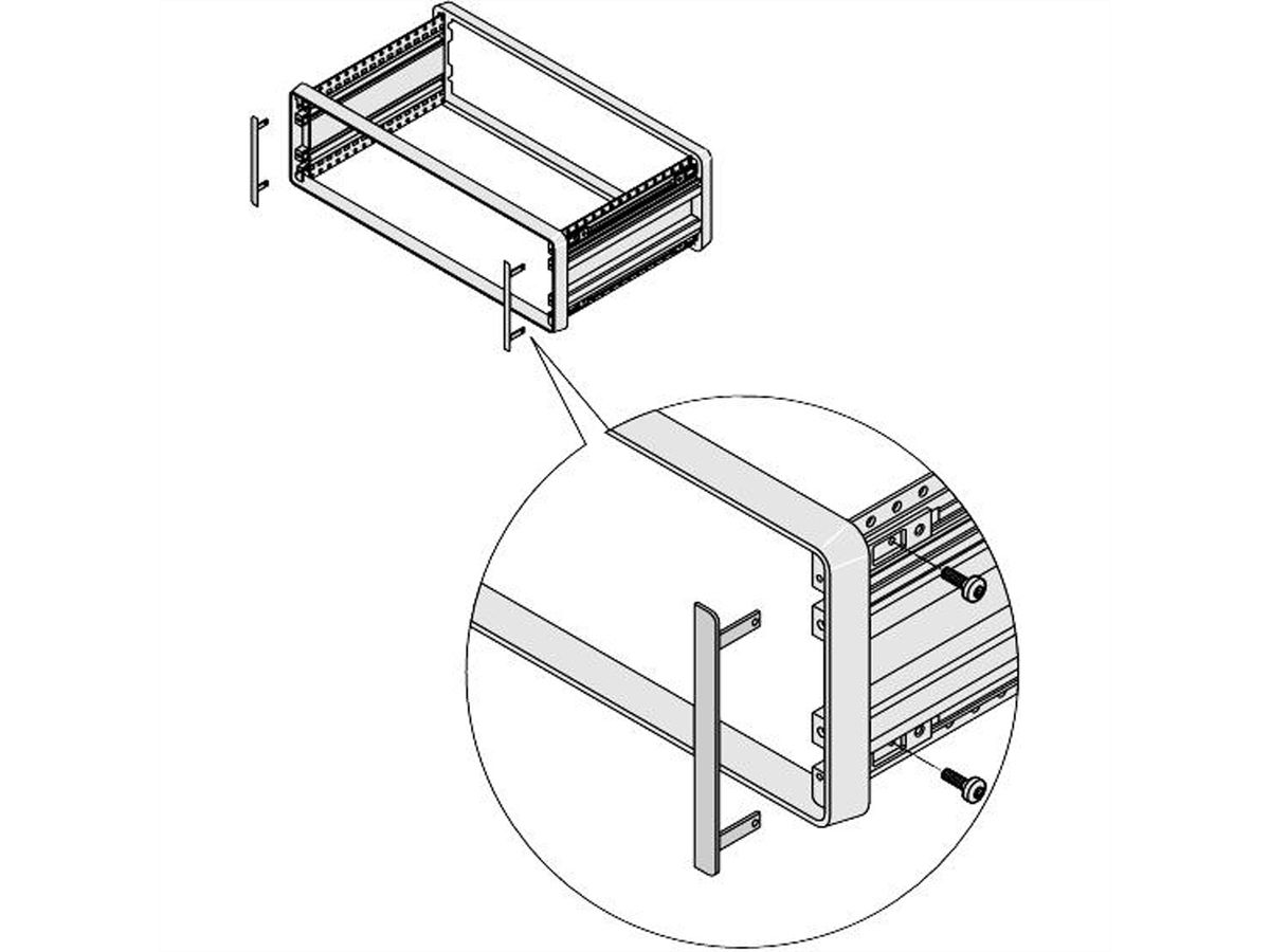 Équerre de remplissage CompacPRO SCHROFF, 2 U