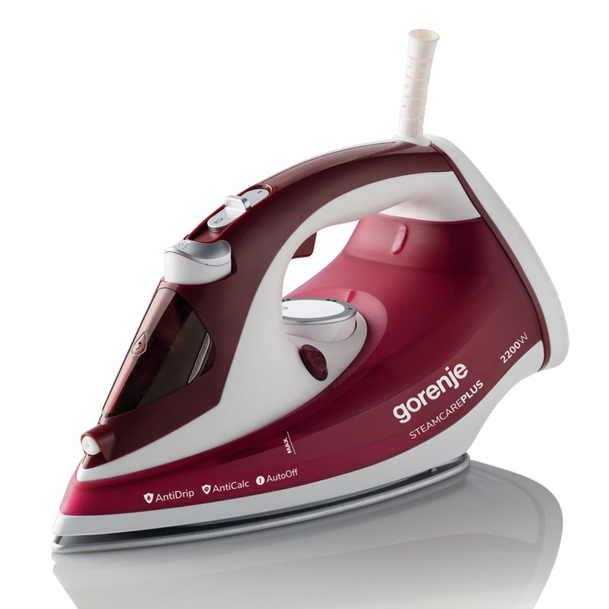 Gorenje Fer à repasser SIH2200RBC, 2200W, rouge, 2200 W, rouge