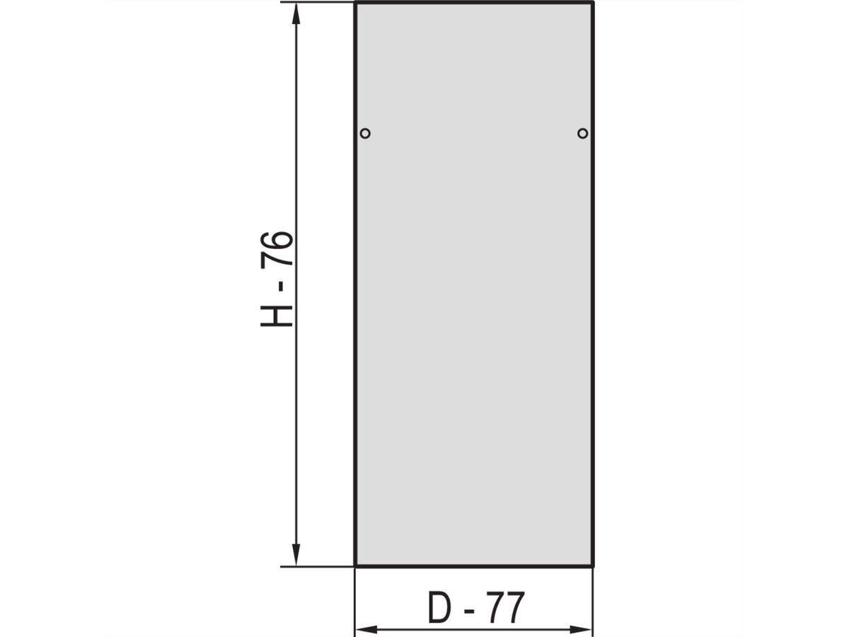 SCHROFF Seitenwand - SEITENWAENDE 20HE 800D 2STK