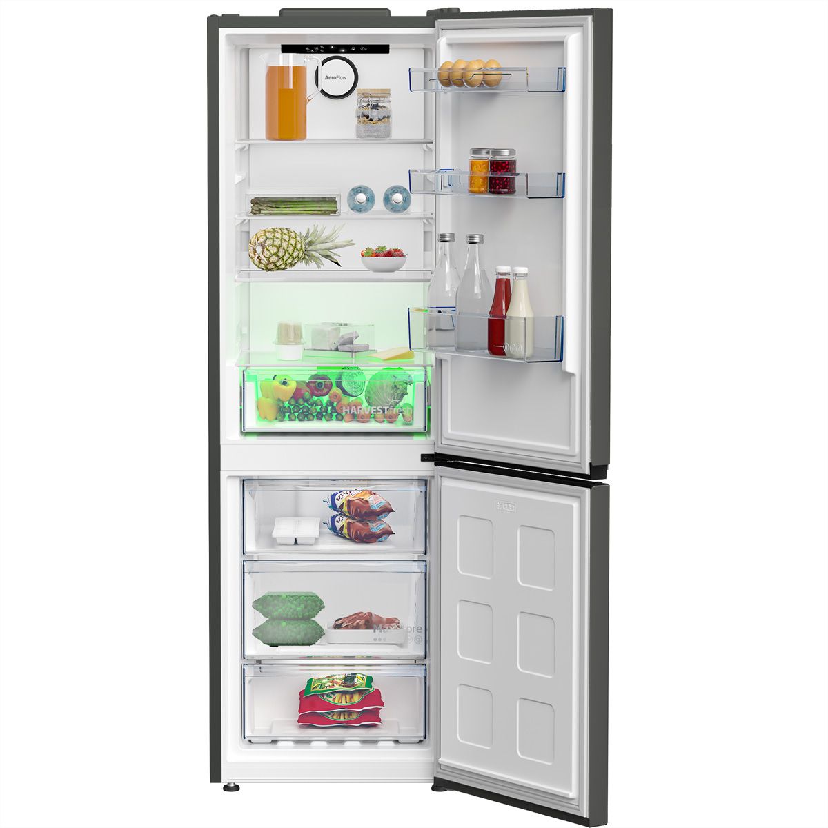 Beko Kühl-Gefrierkombination KG515 , 316l, 186.5cm
