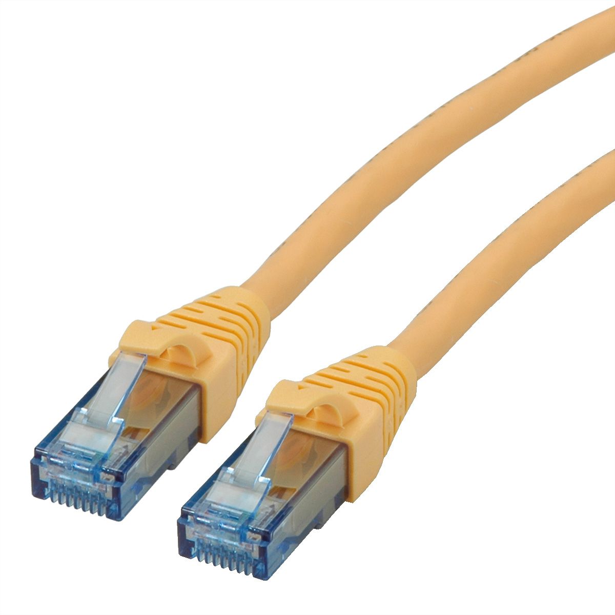 Cordon ROLINE UTP Cat.6A / 10 Gigabit, Component Level, LSOH, jaune, 10 m
