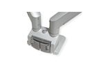 ROLINE LCD-Doppelarm, Tischmontage, Gasfeder, 5 Gelenke, 17-32 Zoll, bis 2x 9 kg, silberfarben