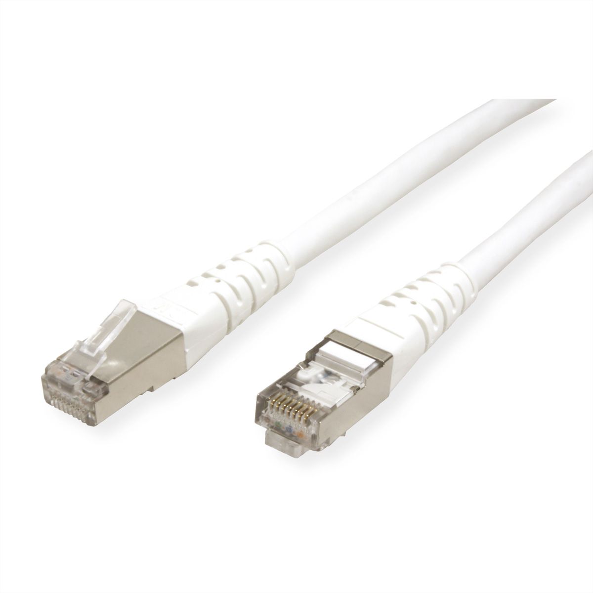 Cordon ROLINE Cat.6 (Classe E) S/FTP (PiMF), blanc, 5 m