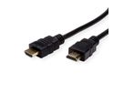 ROLINE HDMI High Speed Kabel mit Ethernet, TPE, schwarz, 2 m