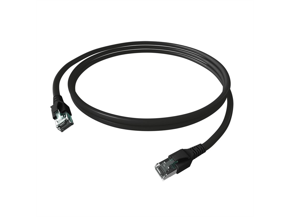 EasyLan FlexBoot Cordon Cat.6A, S/FTP, noir, 7,5 m