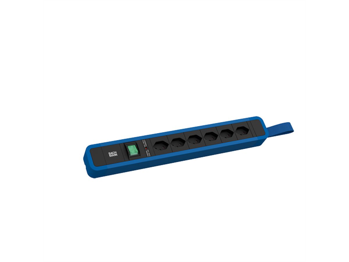 BACHMANN PRIMO 2 6xCH 90° 1xSchalter mit Schlaufe 2,0m T12 RAL5010