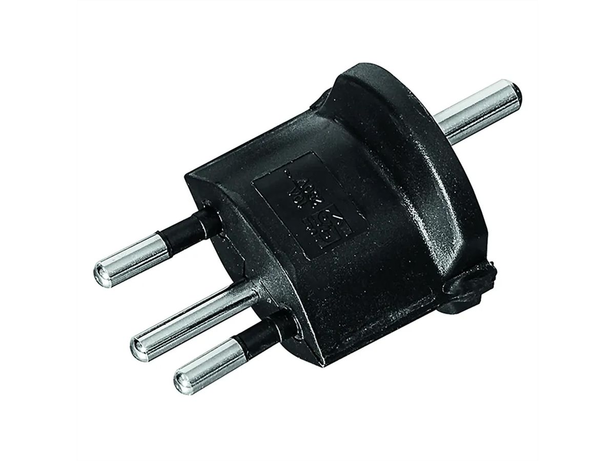 Fix -Adapter D Schutzkontakt / CH 3-polig (T12), Bulk Verpackung, VPE 100 Stück