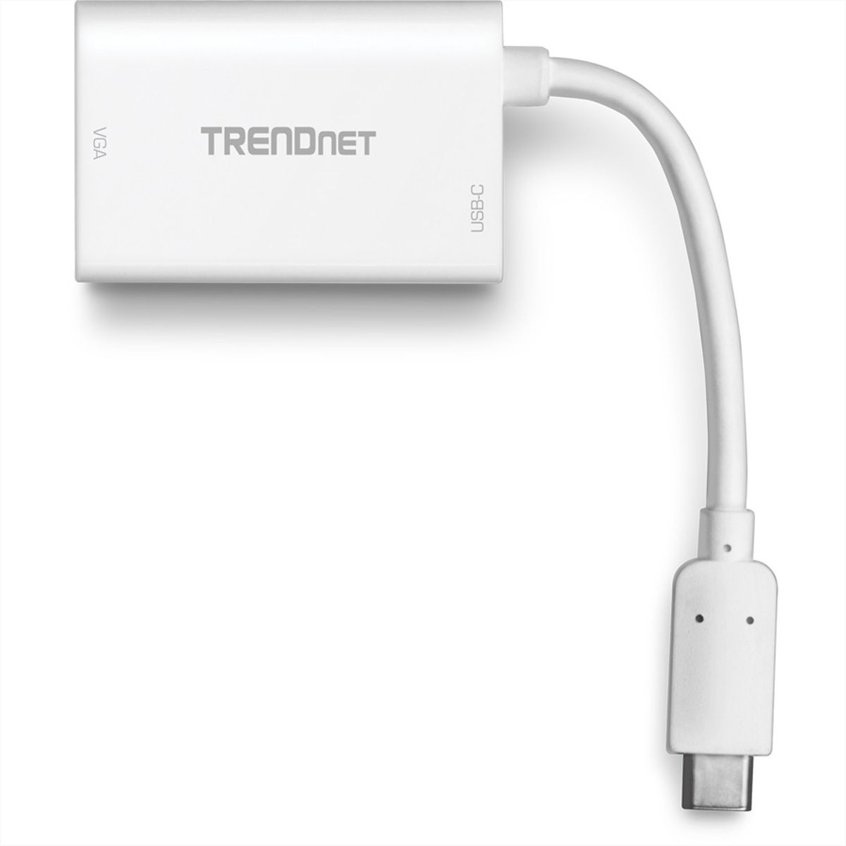 TRENDnet TUC-VGA2 USB-C VGA Weiß Kabelschnittstellen-/adapter