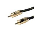 ROLINE GOLD Câble de raccordement 3,5mm audio M / M, 5 m