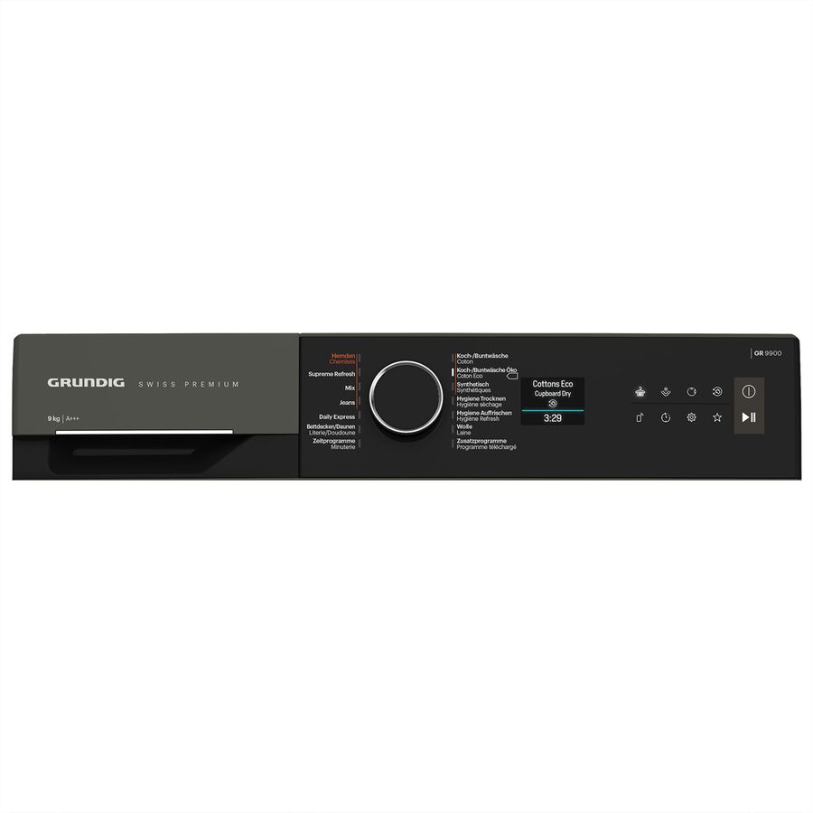 Grundig Wäschetrockner GTR9100, 9kg, A+++, manhattan gray