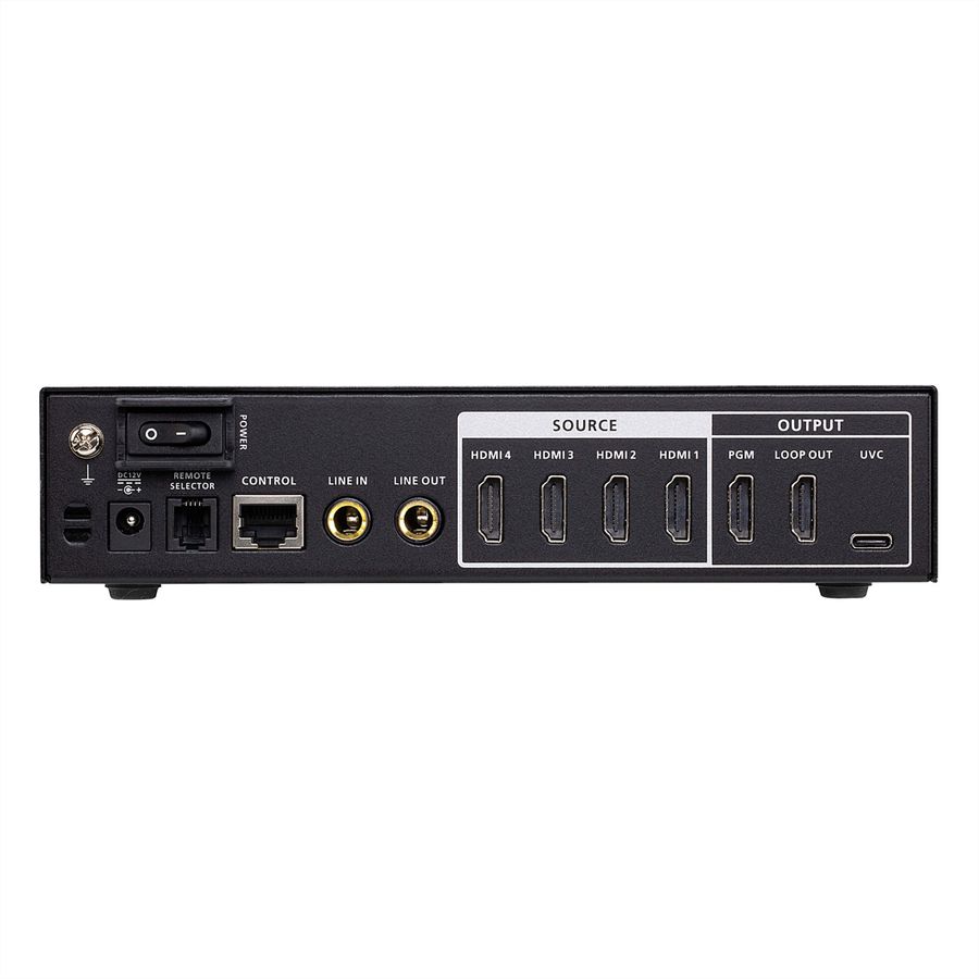 ATEN UC3430 CAMLIVE PRO 4K HDMI-zu-USB-Videokreuzschiene mit 4 Eingängen