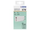Steffen Adaptateur de charge GaN 67W, 1xUSB-A + 2xUSB-C max. 5,85A blanc