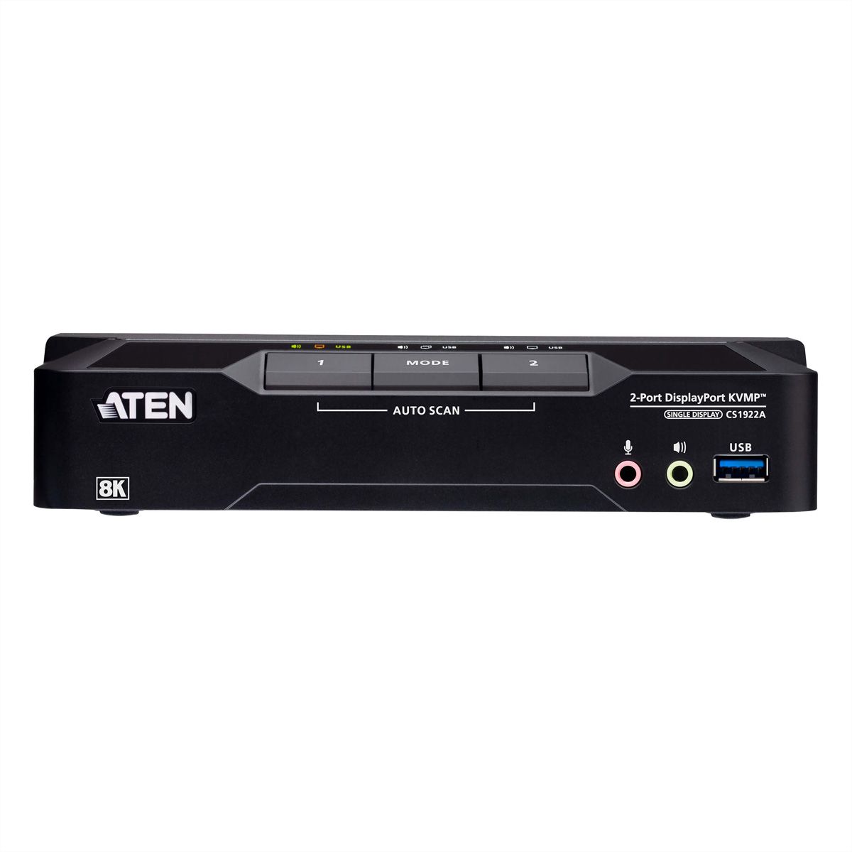 ATEN CS1922A 2-Port USB 3.0 8K DisplayPort KVM Switch