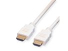 ROLINE Câble HDMI High Speed avec Ethernet, blanc, 7,5 m