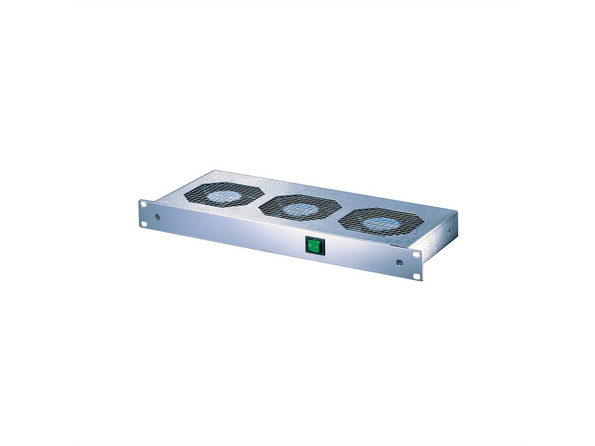 SCHROFF 19" Umlüfter, 3 Ventilatoren, 1 HE - UMLUEFTER 19"M.SCH. 115V