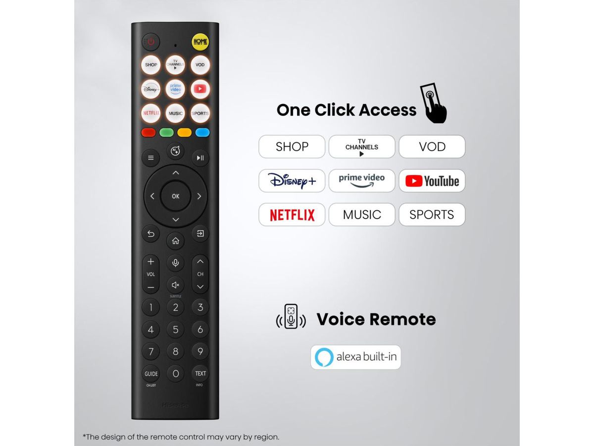 Hisense TV 55E8S 55", Mini-LED 4K, 144Hz, 600 Nits