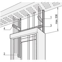 SCHROFF Deckenrostbefestigung - DECKENROSTBEFESTIGUNG (ETSI)