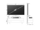 Hisense Laser TV 100L5HD 100", UHD, 2600 Lumen, inkl. Leinwand