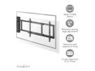 Nedis motorisierte TV-Wandhalterung 32–75" schwarz, Mur, 50 kg, orientable 170°