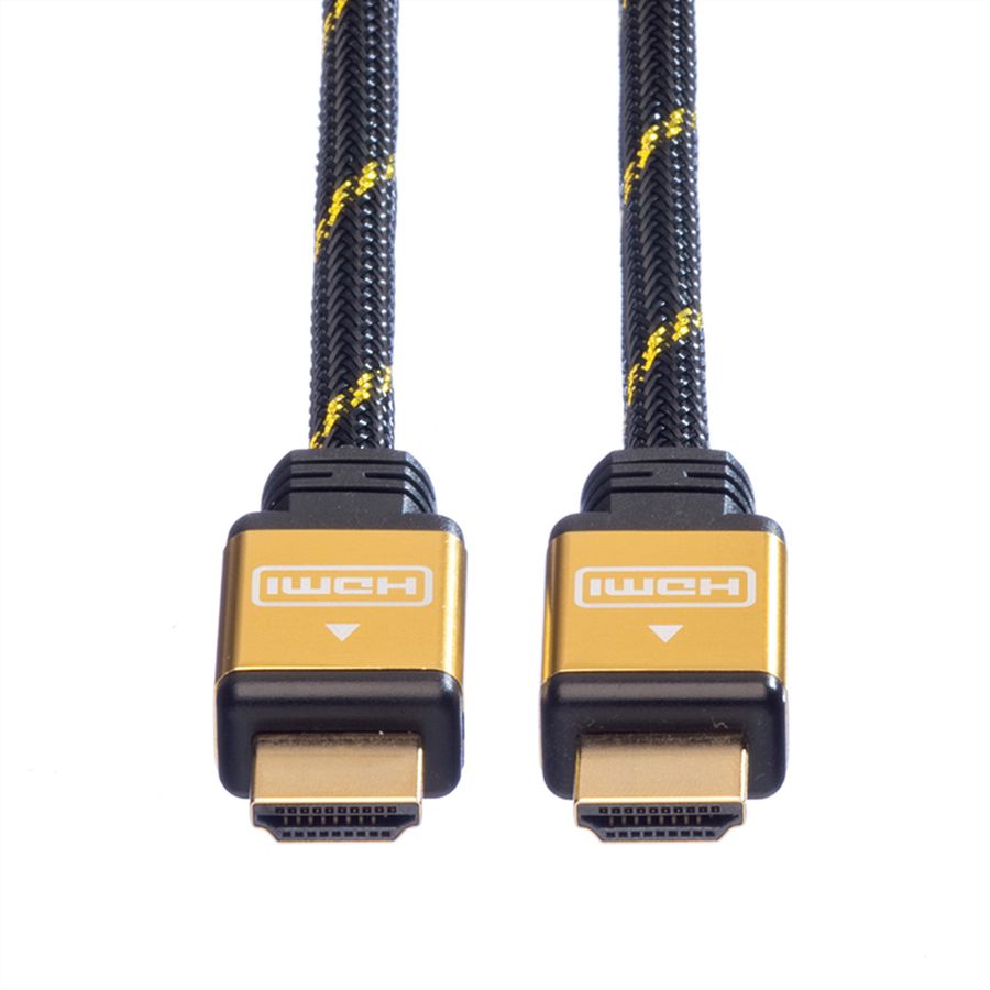 ROLINE GOLD HDMI High Speed Kabel mit Ethernet, 2 m