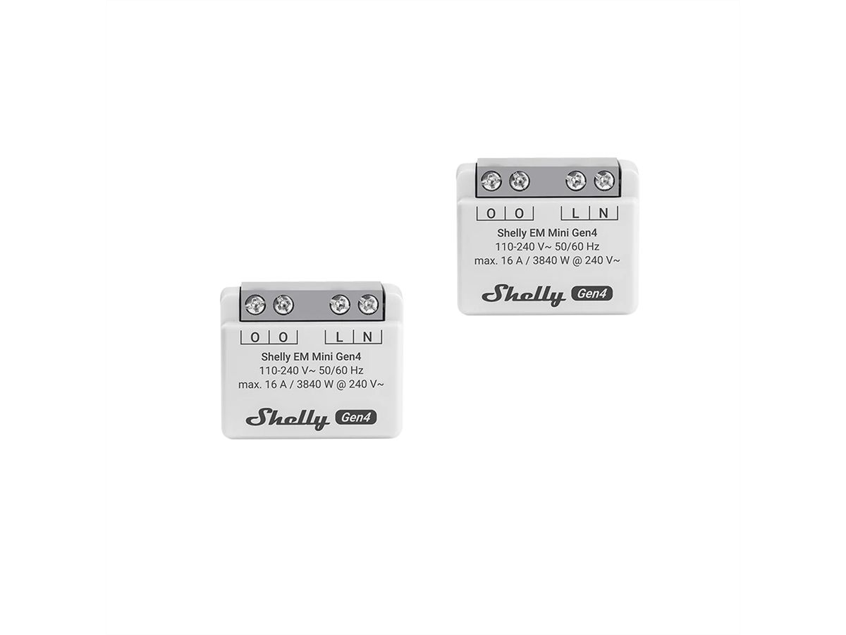 Shelly Energiemesser EM Mini Gen4 (Dual Pack)