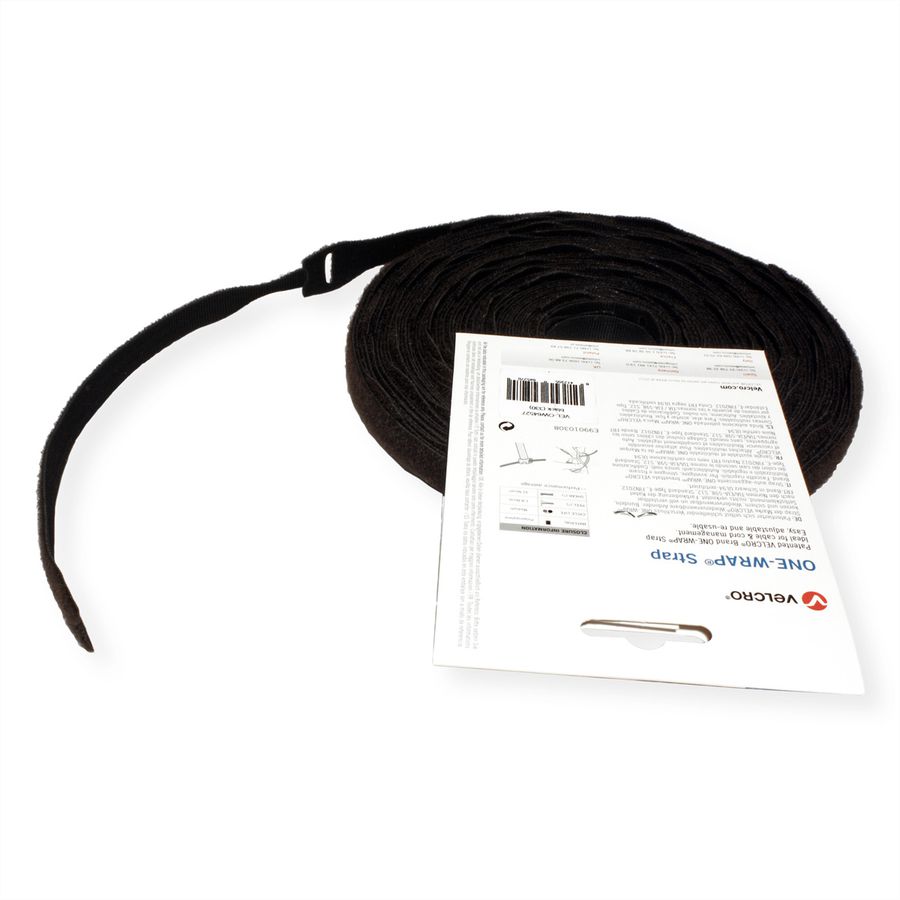 VELCRO® One Wrap® Strap 20mm x 200mm, 100 pièces, noir