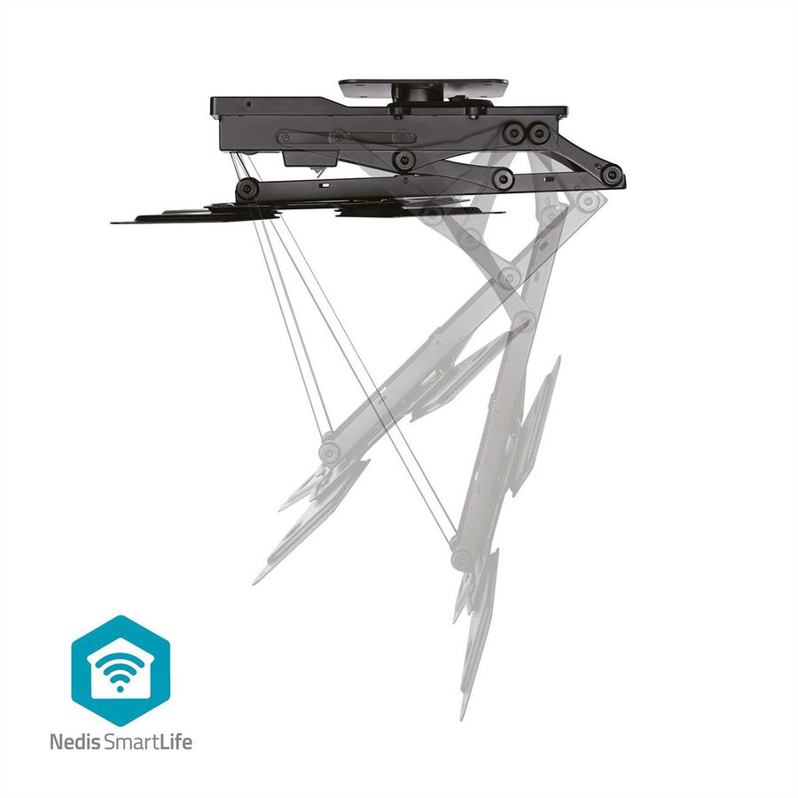Nedis SmartLife motorisierte TV-Deckenhalterung 23–65" schwarz, Decke, 30 kg, motorisiert