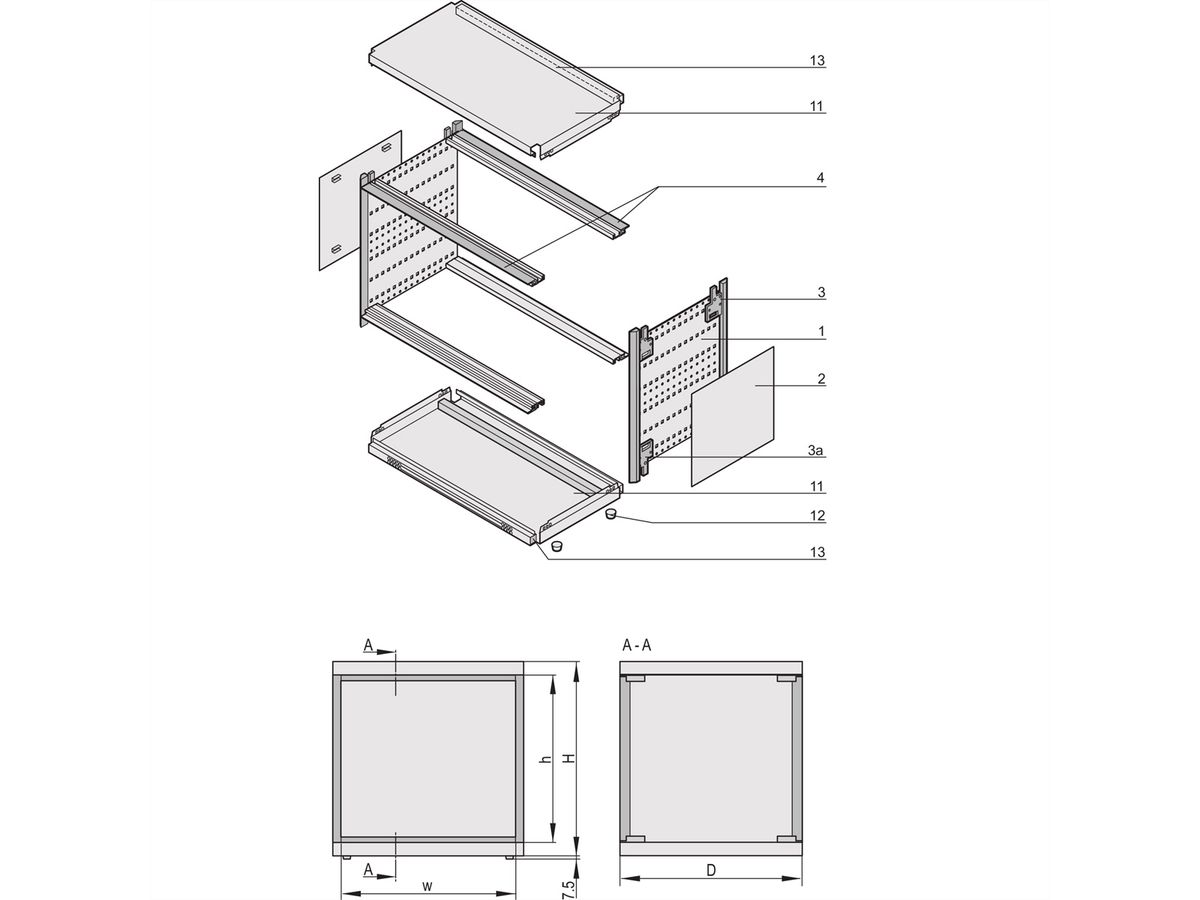 SCHROFF ratiopacPRO air Gehäuse - RATIO.AIR FR 6/7HE 63TE 435T