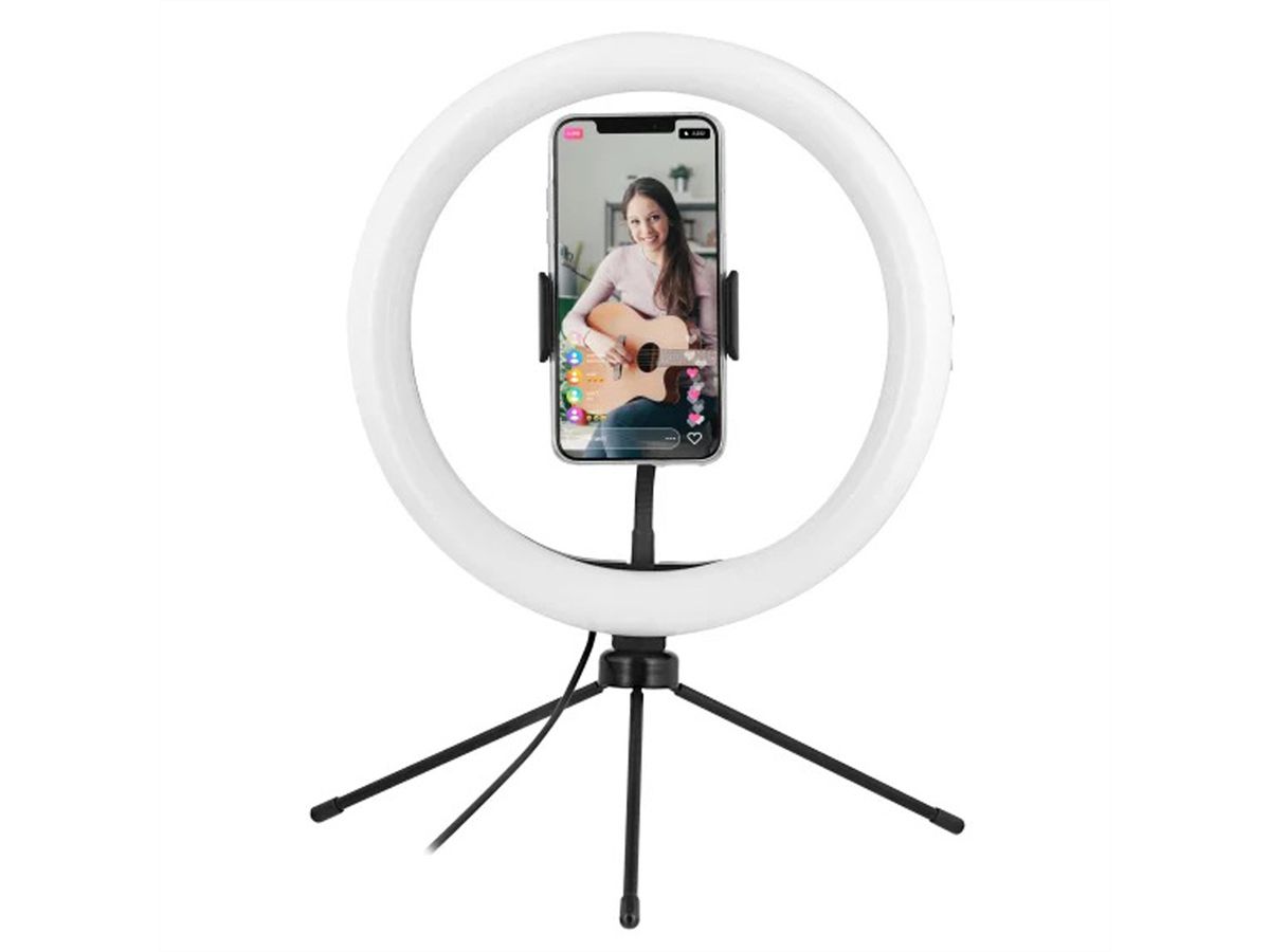 T'nB Influence LED Ring 10" inkl. Tripod weiss/schwarz