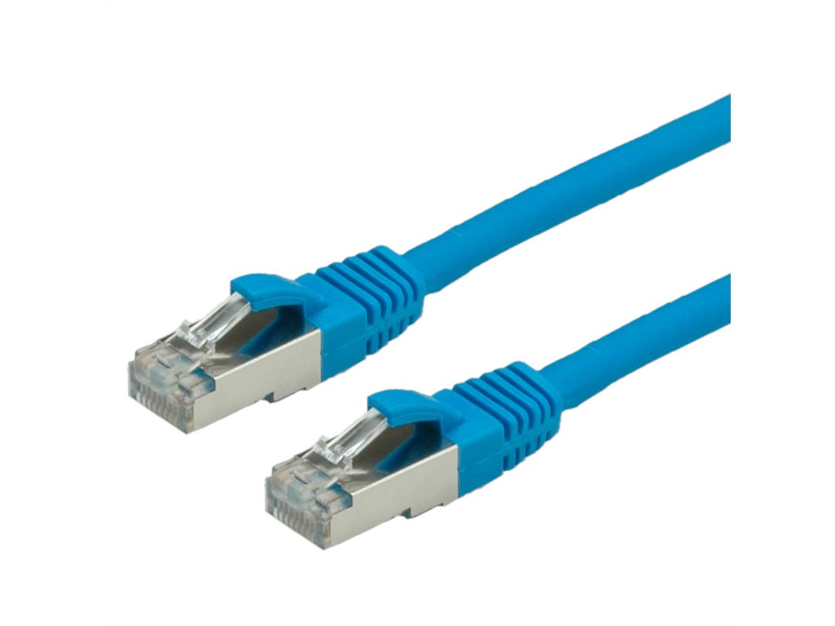VALUE Patchkabel Kat.6 (Class E) S/FTP (PiMF), LSOH, blau, 2 m