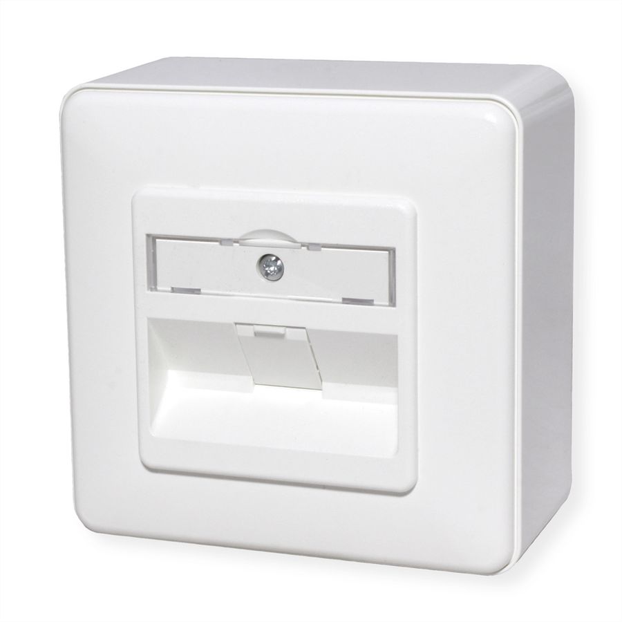 METZ CONNECT E-DAT modul 1 Port AP Cat.6A, reinweiß